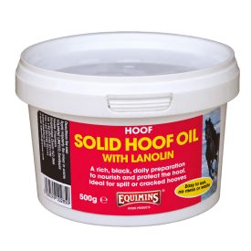   Solid Hoof Oil with Lanolin – Lanolinos fekete színű patazsír gyógyhatású készítmény