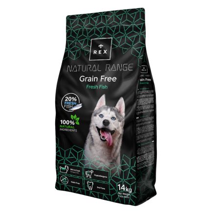 Rex Natural Range Grain Free Fresh Fish – hipoallergén gabonamentes halas szárazeledel