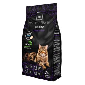   Rex Natural Range Exquisite Adult Cat – Chicken & Turkey csirke- és pulykahúsos macskaeledel 2 kg