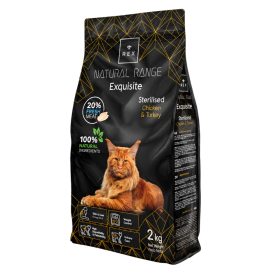   Rex Natural Range Exquisite Sterilised Cat – Chicken & Turkey csirke- és pulykahúsos macsakeledel 2kg