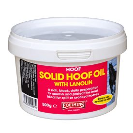   Solid Hoof Oil with Lanolin – Lanolinos fekete színű patazsír gyógyhatású készítmény