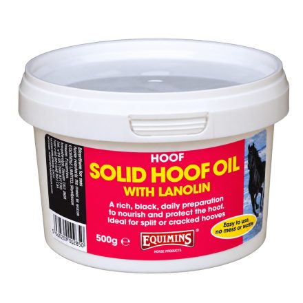 Solid Hoof Oil with Lanolin – Lanolinos fekete színű patazsír gyógyhatású készítmény