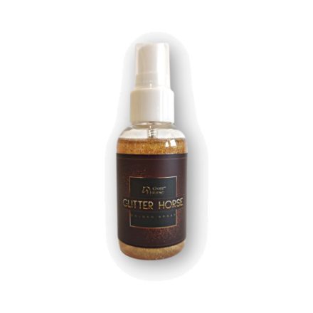 Glitter Horse Golden Spray 150ml – Arany csillámpor spray lovaknak
